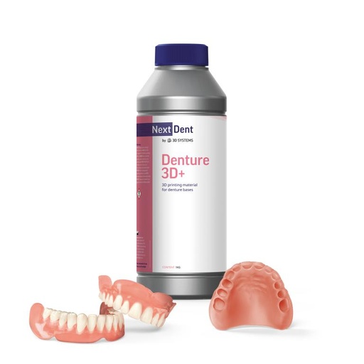 [NDD3TP01000] Résine NextDent Denture 3D+ / Rose Translucide